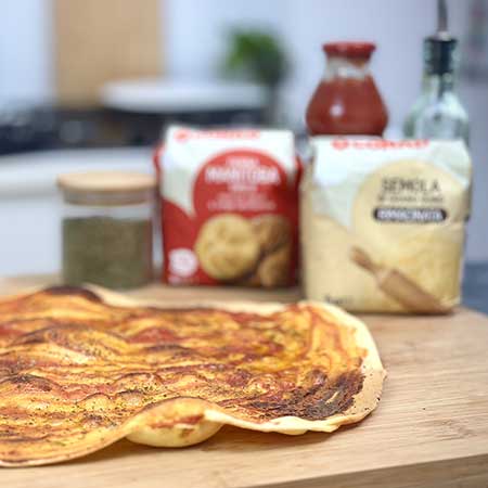 Pizza scrocchiarella catanese