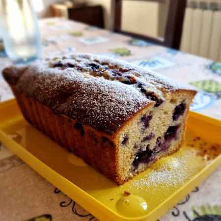 Plumcake ai mirtilli