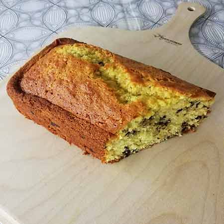 Plumcake al cocco e gocce di cioccolato