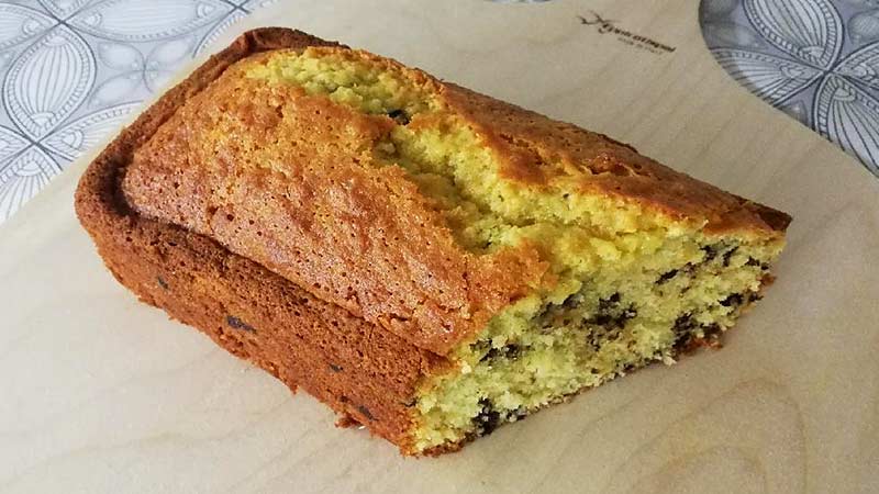 Plumcake al cocco e gocce di cioccolato