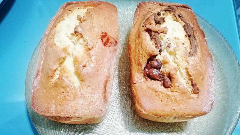 Plumcake al mascarpone con marmellata