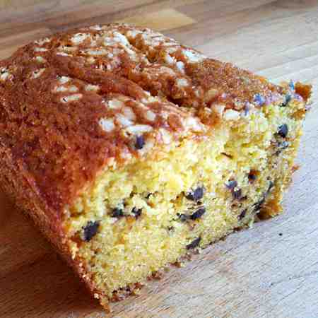 Plumcake alla zucca e gocce di cioccolato