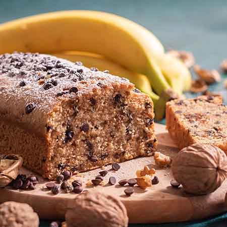 Plumcake banane e noci