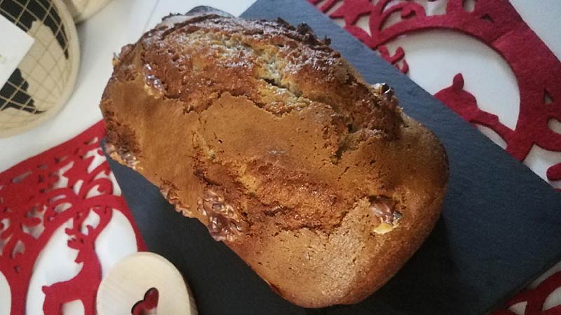 Plumcake banane, noci e cannella