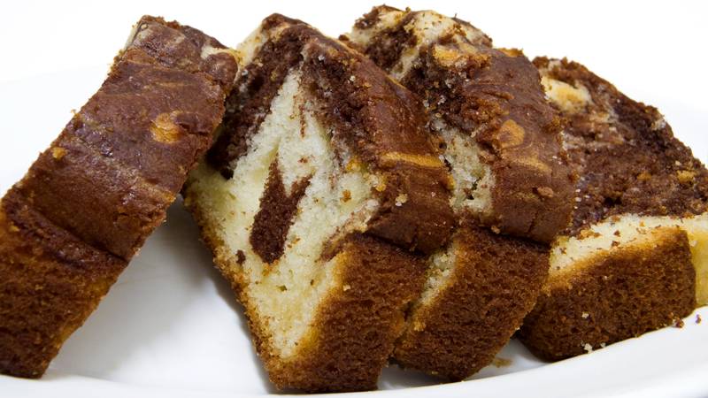 Plumcake bicolore caffè e cioccolato