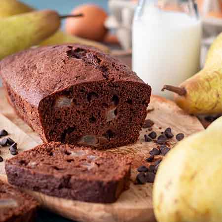 Plumcake cioccolato e pere