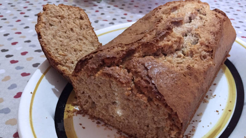 Plumcake integrale alle nocciole