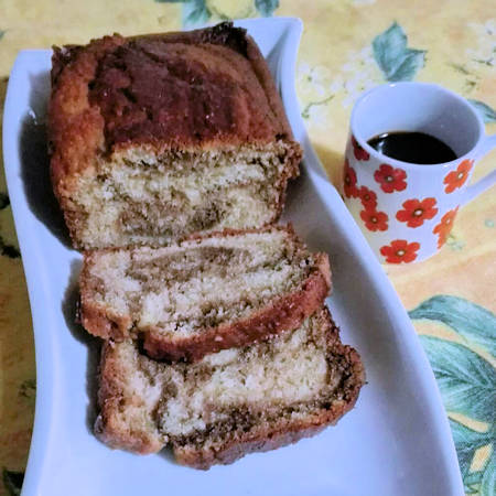 Plumcake marmorizzato al caffè