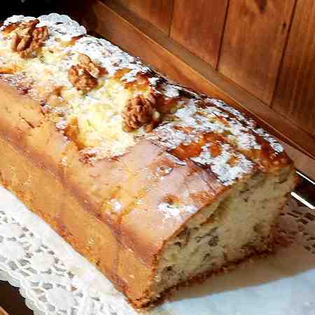Plumcake noci e miele