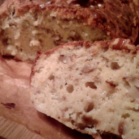 Plumcake pere gorgonzola e noci