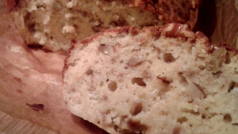 Plumcake pere gorgonzola e noci