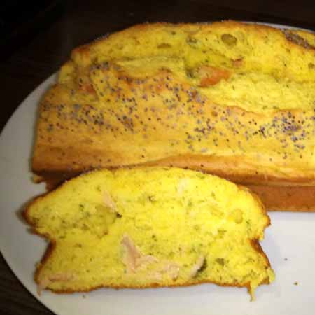 Plumcake salmone ricotta ed erba cipollina