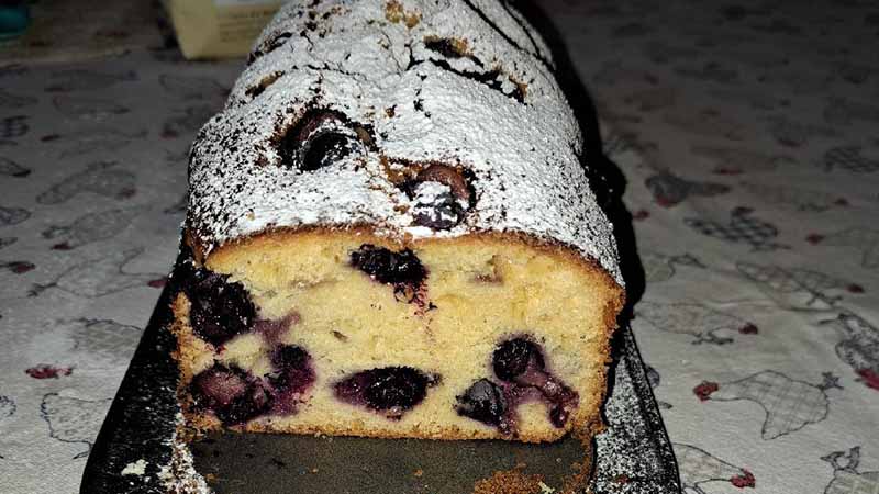 Plumcake skyr e mirtilli