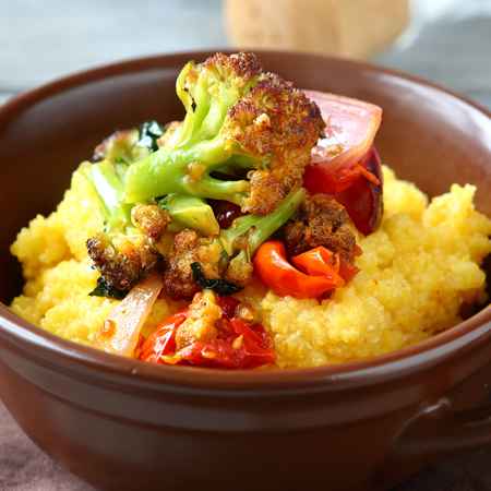 Polenta con broccoli