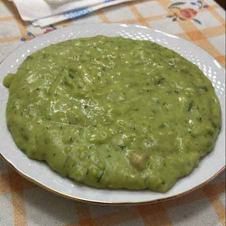 Polenta siciliana con farina di piselli e ceci