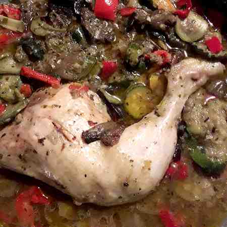 Pollo con verdure a Varoma