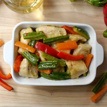 Pollo con verdure