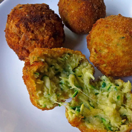 Polpette di zucchine e galbanino