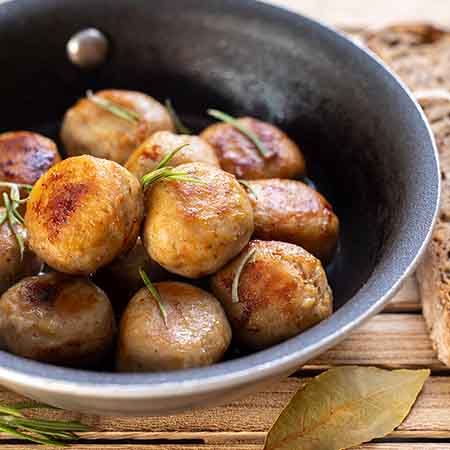 Polpette di carne in bianco