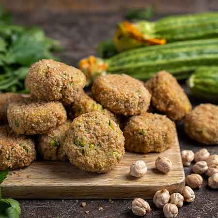 Polpette di ceci e zucchine