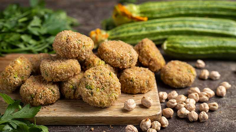 Polpette di ceci e zucchine