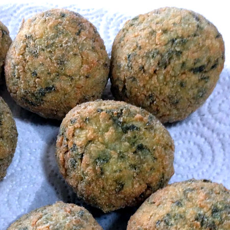 Polpette di merluzzo e spinaci