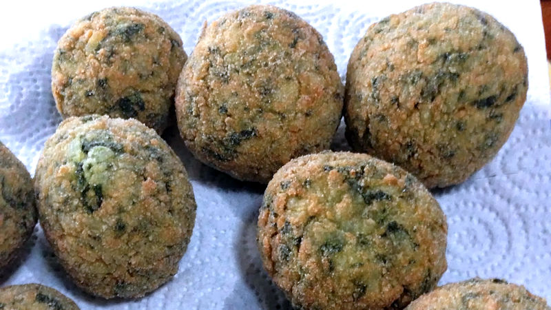 Polpette di merluzzo e spinaci