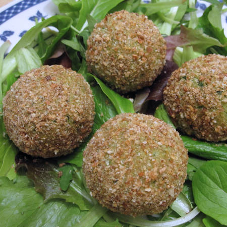 Polpette di patate e fagiolini