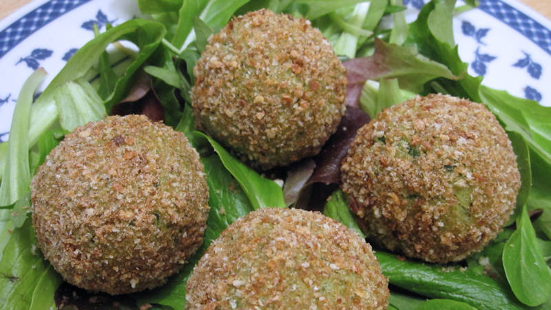 Polpette di patate e fagiolini