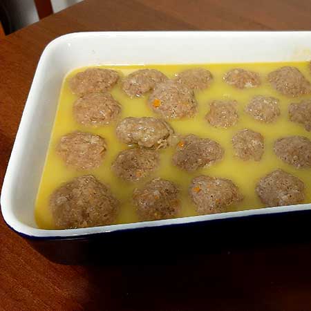 Polpette in salsa d'arancia