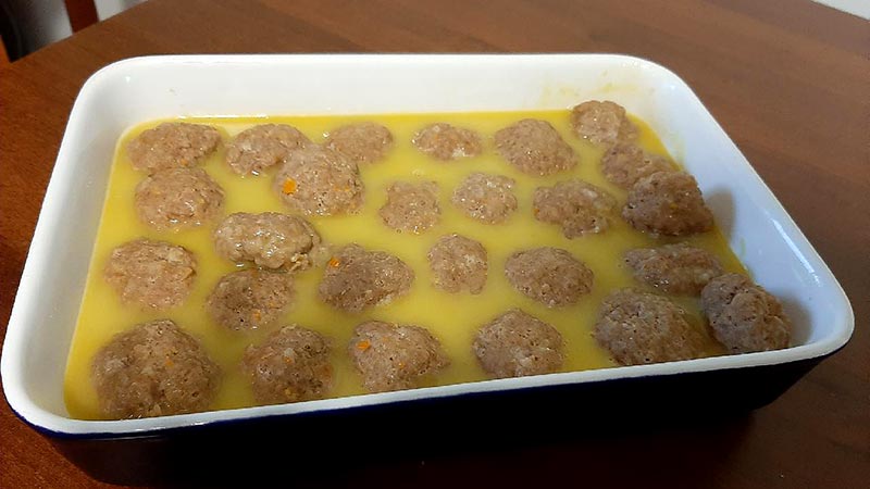 Polpette in salsa d'arancia