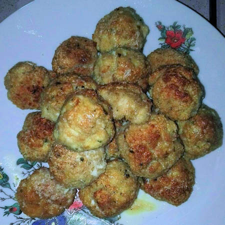 Polpette di pollo al forno