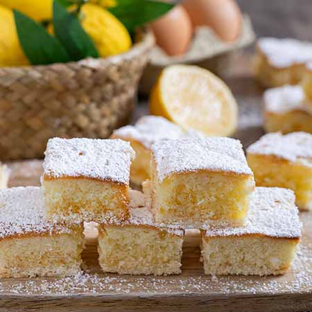 Quadrotti al limone