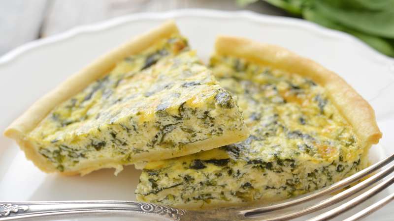 Quiche agli spinaci veloce