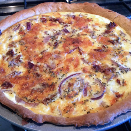 Quiche cipolle e acciughe