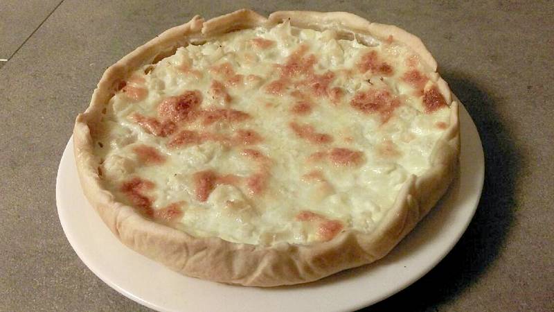 Quiche di cavolfiore e mozzarella