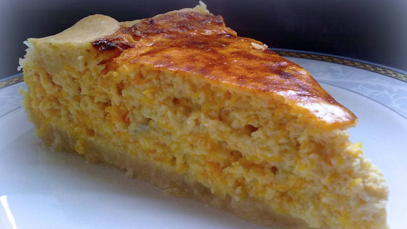 Quiche di zucca e porri