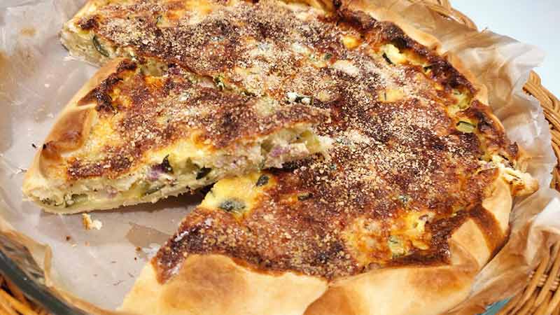 Quiche pancetta e zucchine