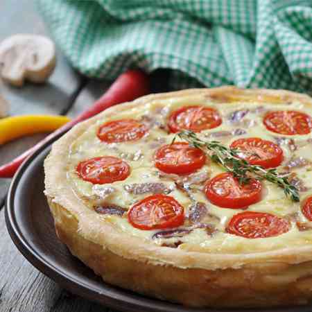 Quiche pomodorini e alici