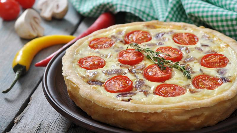 Quiche pomodorini e alici