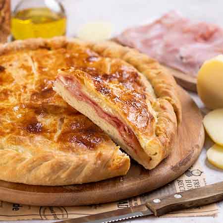 Quiche prosciutto e scamorza