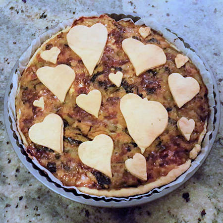 Quiche zucca e radicchio