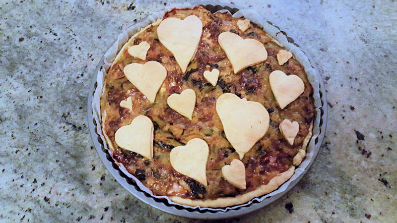 Quiche zucca e radicchio