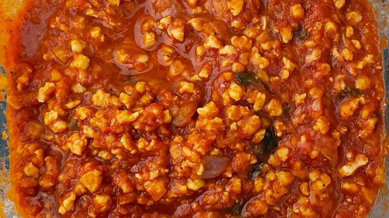 Ragù vegan alla soia