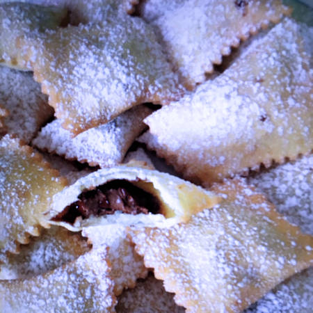 Ravioli dolci con Nutella