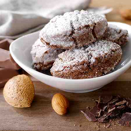 Ricciarelli di Siena al cioccolato