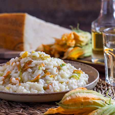 Risotto ai fiori di zucca