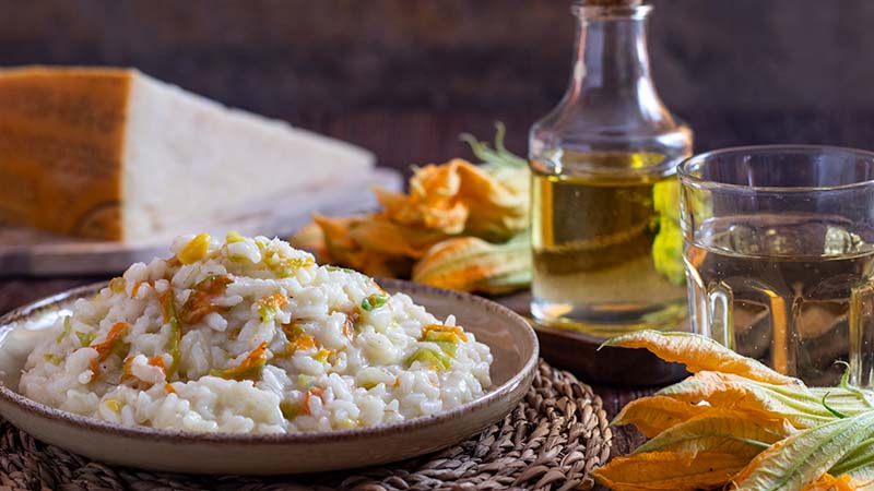 Risotto ai fiori di zucca