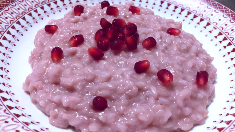 Risotto alla melagrana