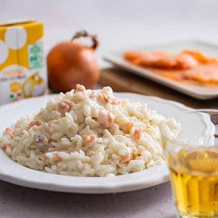 Risotto al salmone